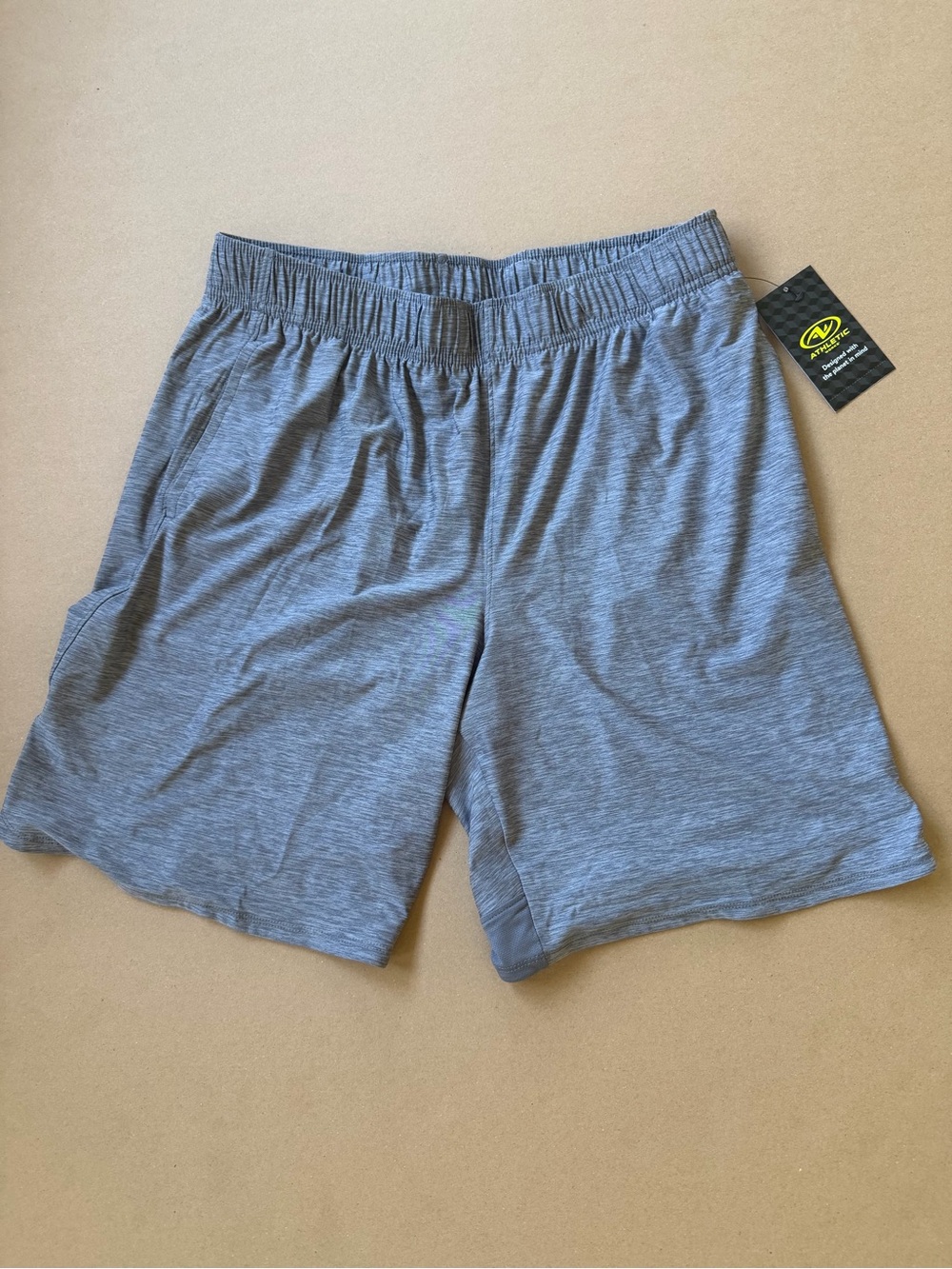Athletic Works Men's Medium Athletic Shorts - Heather Gray - NWT